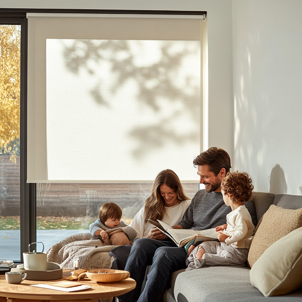 Cortinas de diseño en un ambiente familiar